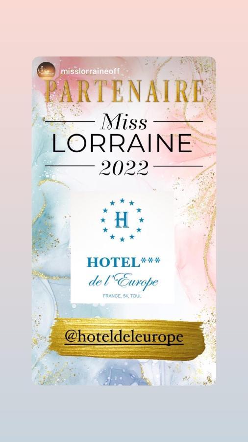 Hotel De L'Europe Toul Bagian luar foto